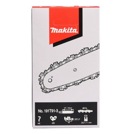Chaînes de tronçonneuses 8TXL 350mm MAKITA 191T91-3