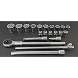 Coffret cliquet et douilles 3/4 21 pièces NEO TOOLS 08-061