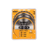 Coffret plastique de 3 lames pour scie circulaire et stationnaire Ø 305mm  DEWALT DT1964-QZ Carbure Construction : DT1958, DT1959, DT1960