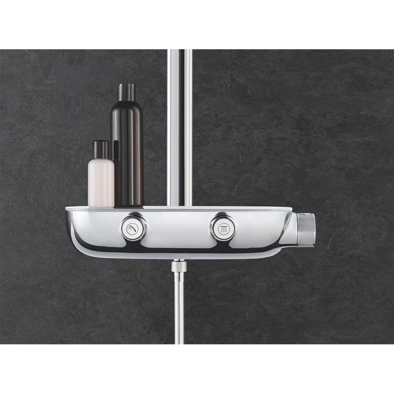 Colonne de douche thermostatique RAINSHOWER SYSTEM SMARTCONTROL 360 GROHE 26361LS0 - tête Ø 22 cm + douchette 4 jets