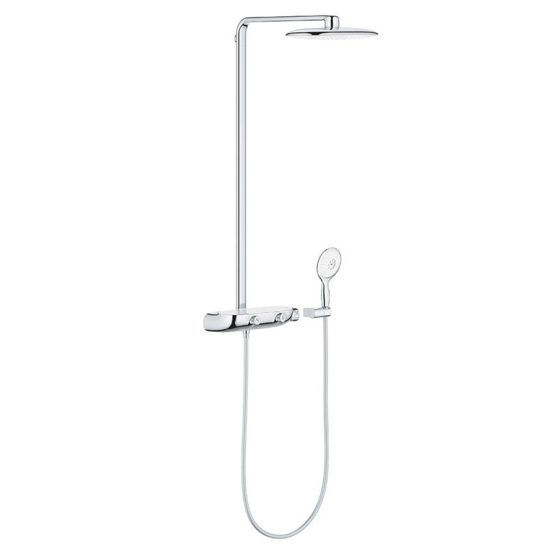 Colonne de douche thermostatique RAINSHOWER SYSTEM SMARTCONTROL 360 GROHE 26361LS0 - tête Ø 22 cm + douchette 4 jets