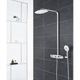 Colonne de douche thermostatique RAINSHOWER SYSTEM SMARTCONTROL 360 GROHE 26361LS0 - tête Ø 22 cm + douchette 4 jets