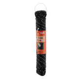 Corde réfléchissante SUKI 5060257 - En polypropylène - Noir - 4,8mm - 15m