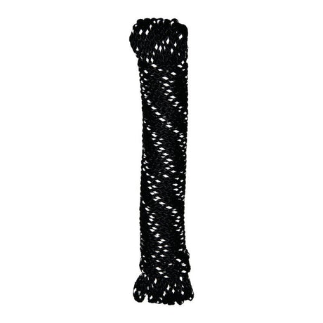 Corde réfléchissante SUKI 5060257 - En polypropylène - Noir - 4,8mm - 15m