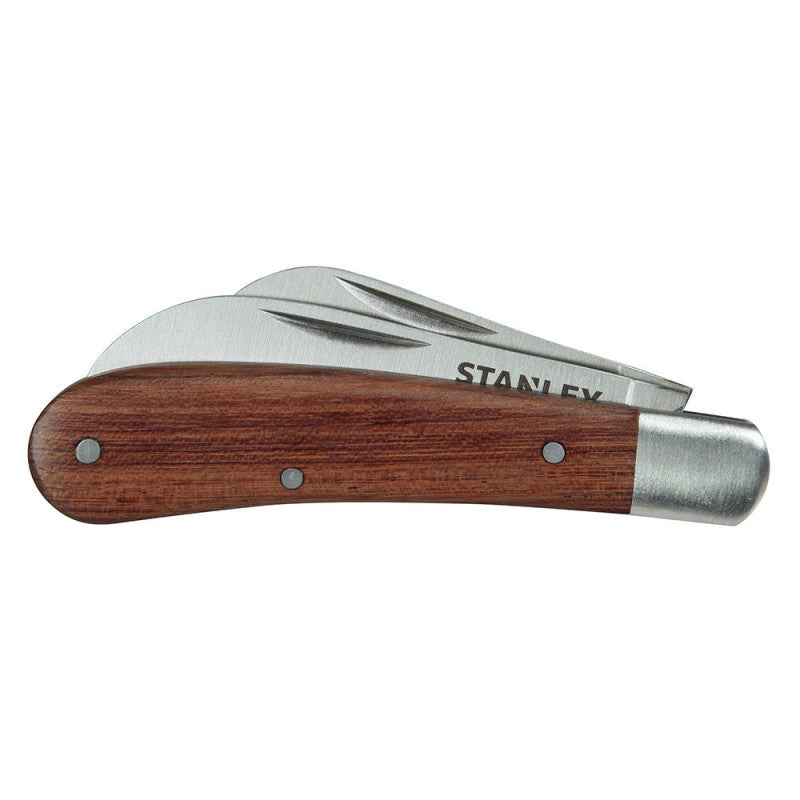 Couteau d'électricien à 2 lames STANLEY STHT0-62687 manche bois