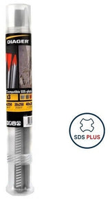 Kit Pics et Burins - DIAGER  - SDS-plus 3pcs 1 Pics 14x250 mm 1 Burins 20x250 mm 1 burin 40x250 mm