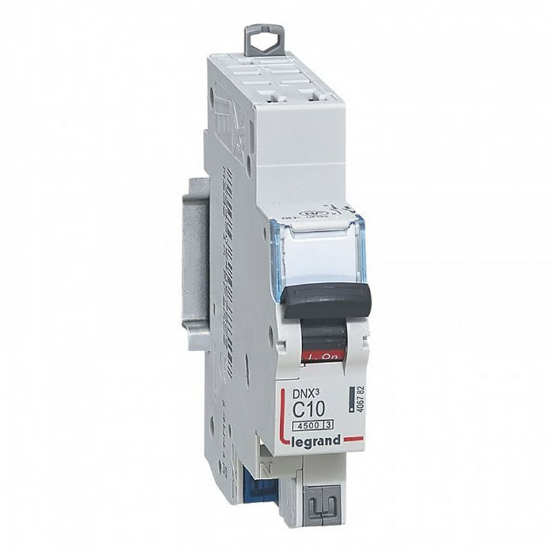 Disjoncteur DNX3 LEGRAND Phase + Neutre 10A bornes automatiques 1 module
