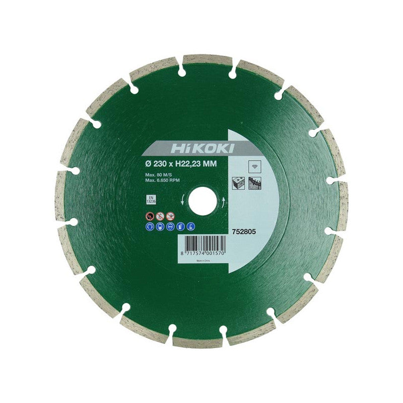 Disque diamant Ø230mm Proline HIKOKI 752805 - al.22.2 seg. 7 universel fritté