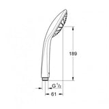 Douchette à main 1 jet GROHE QuickFix - VITALIO JOY