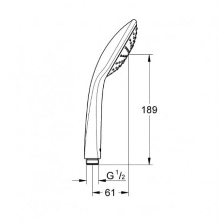 Douchette à main 1 jet GROHE QuickFix - VITALIO JOY