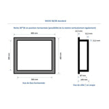 Duo de niches à carreler étanche MARMOX DUONICHE30/30 - Format intérieur 30x30cm - Profondeur 9cm