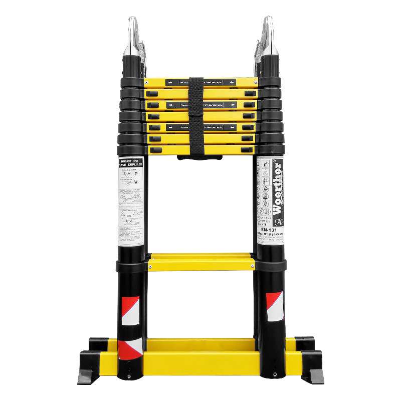 Echelle - Escabeau télescopique WOERTHER GRAFITEK ES-500DB-G-P4 2m50 à 5m (avec housse)