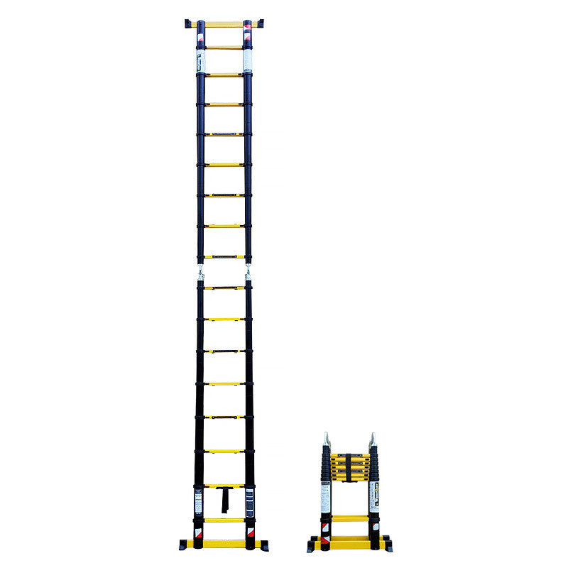 Escabeau télescopique WOERTHER Grafitek ES-380DB-G-B - 1,9m à 3,8m - avec housse