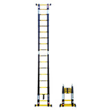 Escabeau télescopique WOERTHER Grafitek ES-380DB-G-B - 1,9m à 3,8m - avec housse