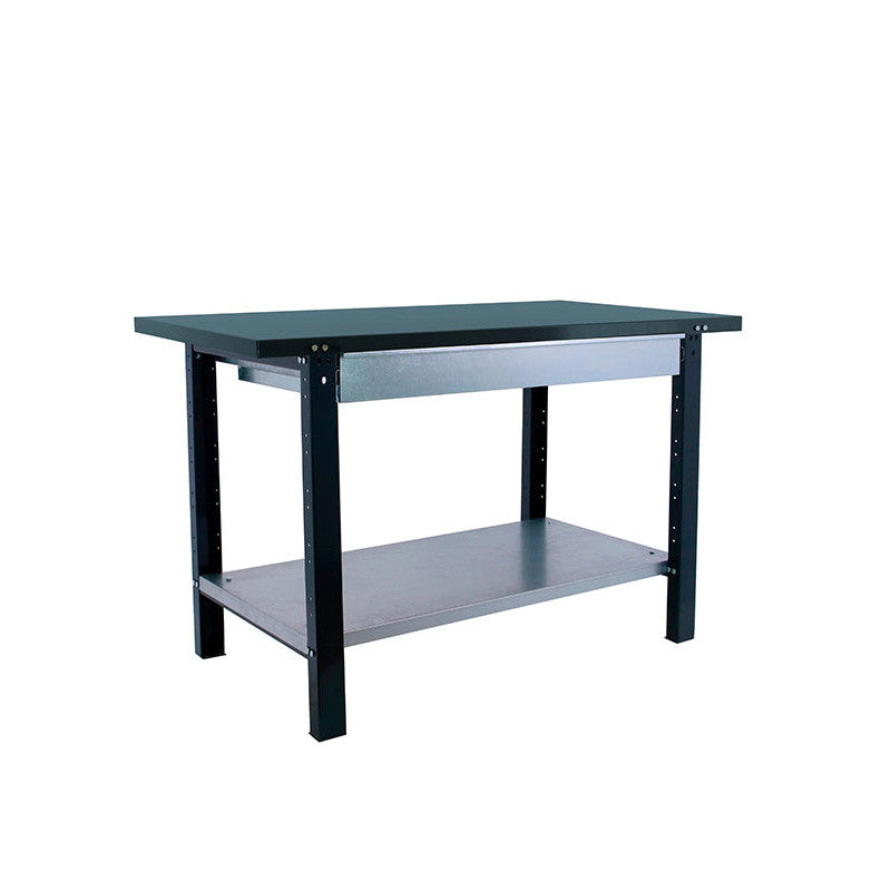 Etabli de travail métal 1500mm - SIMONRACK - BT6LPRO 1BOX - 700 kg 2 tablettes 1 tiroir