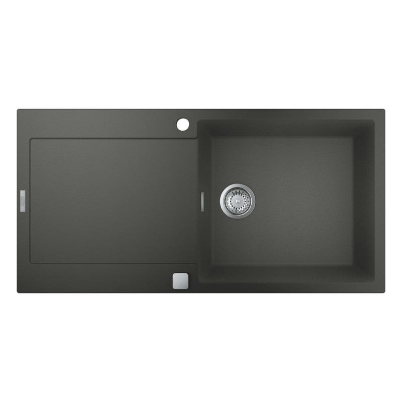 Évier K500 GROHE 31645AT0 1 bac + 1 égouttoir - gris granite