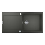 Évier K500 GROHE 31645AT0 1 bac + 1 égouttoir - gris granite