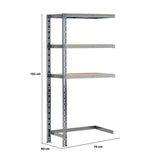 Extension étagère charge lourde MODULÖ STORAGE avec 3 plateaux de 70 cm de long (SYSTÈME EXTENSION)