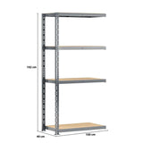 Extension étagère charge lourde MODULÖ STORAGE avec 4 plateaux de 100 cm de long (SYSTÈME EXTENSION)