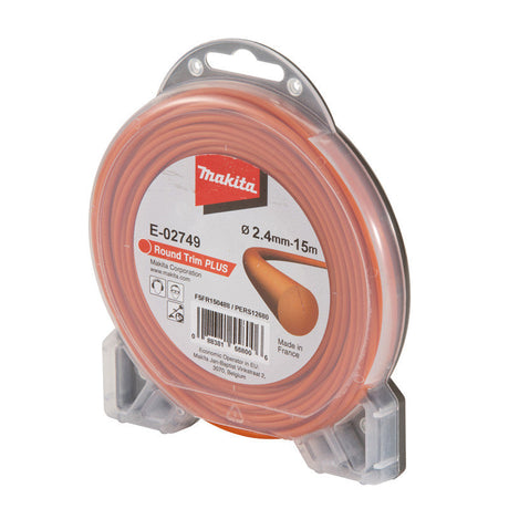 Fil de coupe Orange 2,4mm x 15m rond MAKITA E-02749