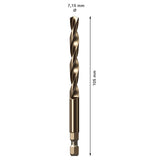 Foret de centrage BOSCH 2608900530 HSS-Co EXPERT 105mm