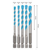 Forets polyvalents BOSCH 2608900585 HEX-9 Multi Construction, set de 5 pièces