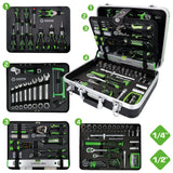 Coffret d'outillage généraliste COMPETITION 1/4"+1/2", 145 pcs - KS Tools - 512.0145 COMPETITION