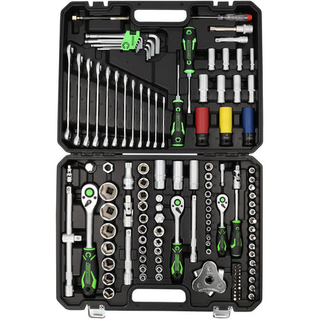 Coffret d'outillage COMPETITION 1/4"+3/8"+1/2", 132 pcs, spécial automobile - 512.0132 COMPETITION