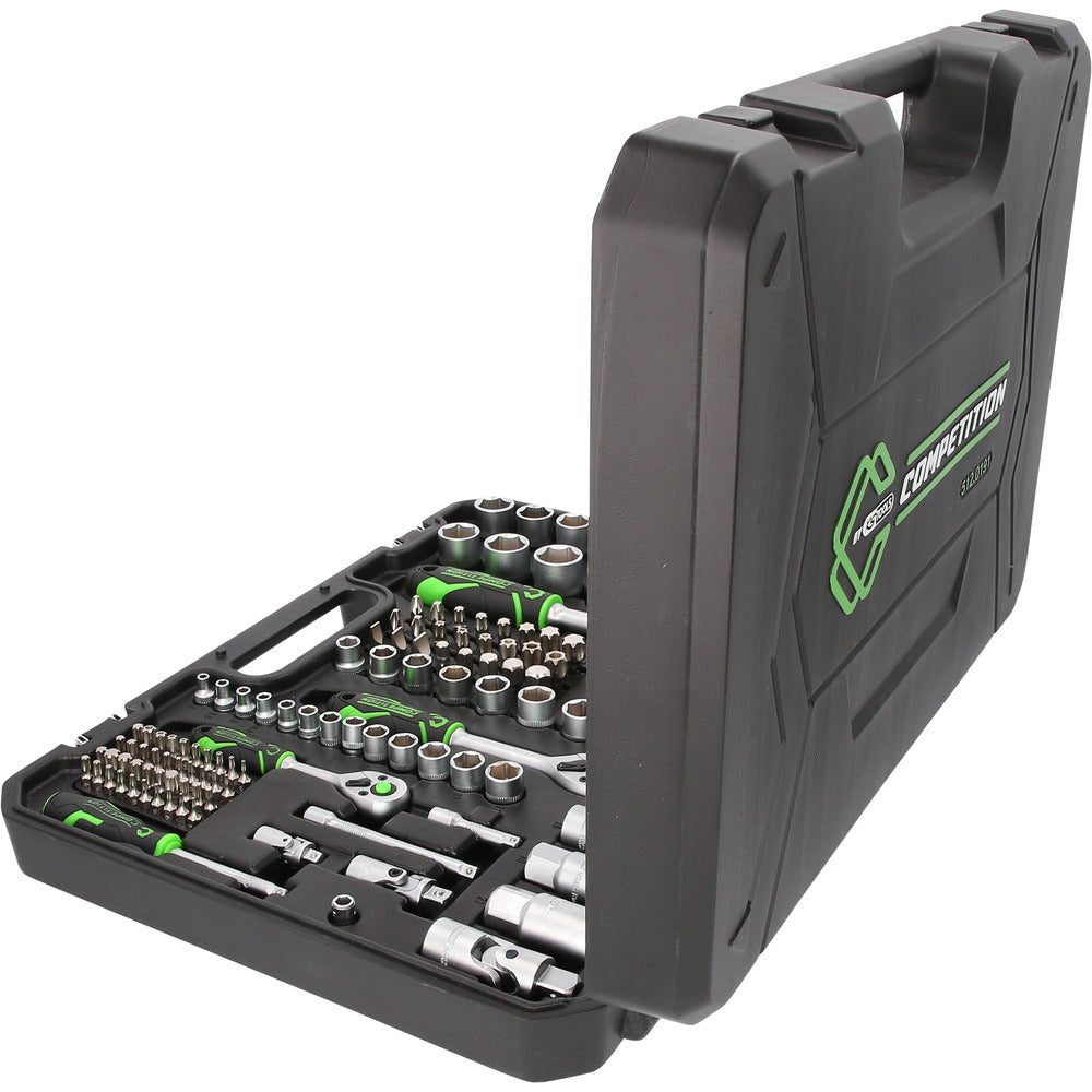 Coffret de douilles COMPETITION 1/4"+3/8"+1/2", 191 pcs - 512.0191 COMPETITION