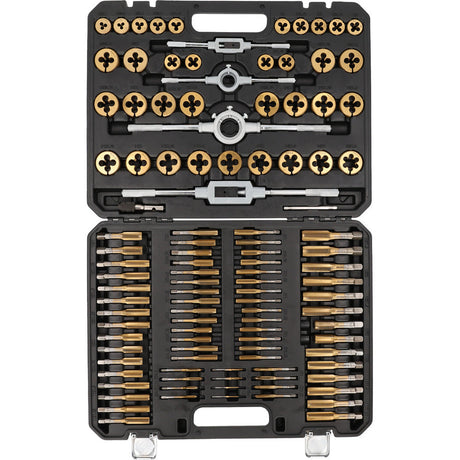 Jeu de tarauds et filières TiN COMPETITION, 110 pcs - KS Tools - 512.5070 COMPETITION