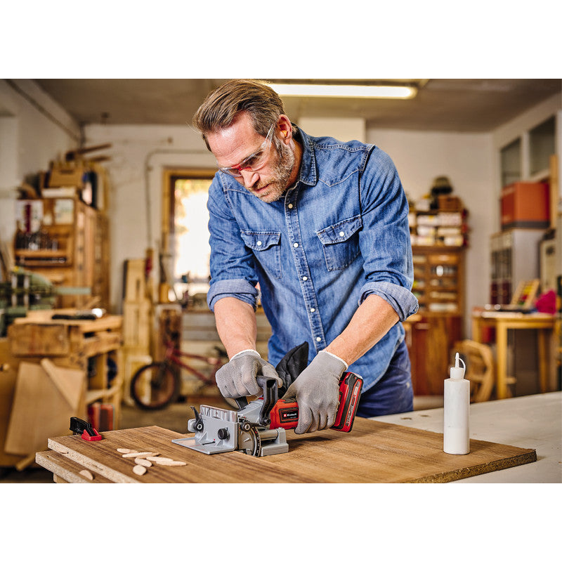 Fraiseuse à lamelle sans fil 18V 90° EINHELL TE-BJ 18 Li-Solo Power X-Change - Machine nue