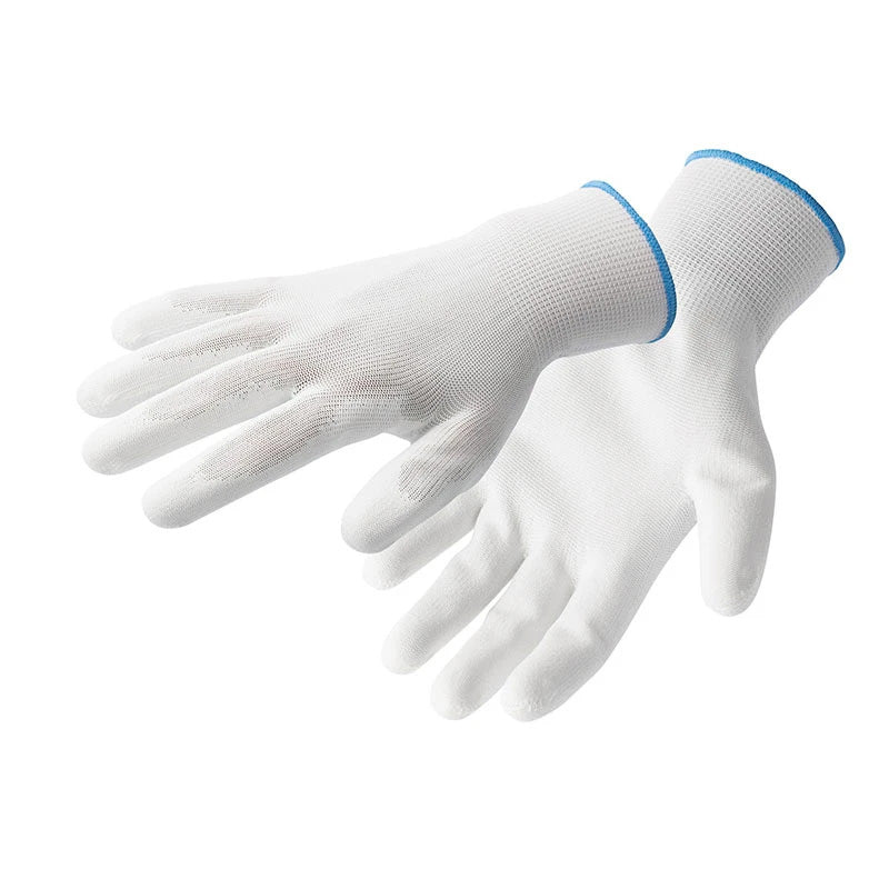Gants de protection HOEGERT - revetement polyurethane  blanc
