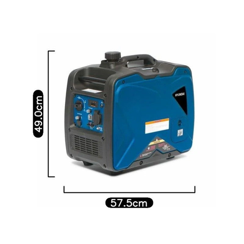 Groupe électrogène essence Inverter HYUNDAI HG3300I-A 3300W démarrage manuel avec lanceur