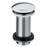 Bonde Wirquin de lavabo, fermeture Quick-Clac, en laiton chromé, H100mm - Wirquin - 30723416