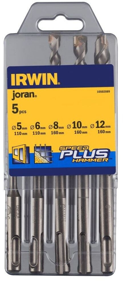 Coffret de Mèche à percussion 5pcs  SDS-plus - IRWIN - 10502089