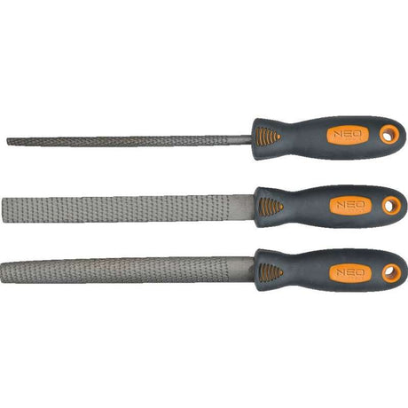 Jeu de 3 Limes à métaux NEO TOOLS 37-605