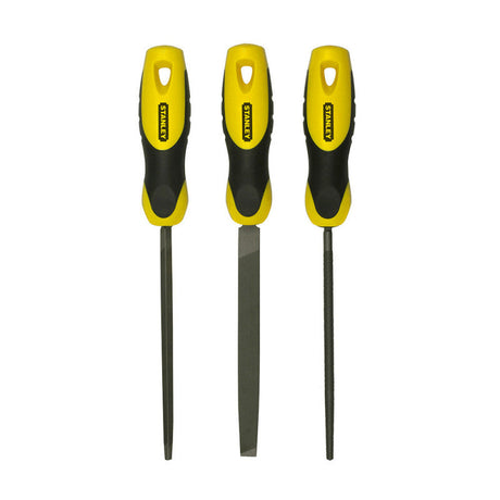 Jeu de 3 limes batardes STANLEY - 150 mm