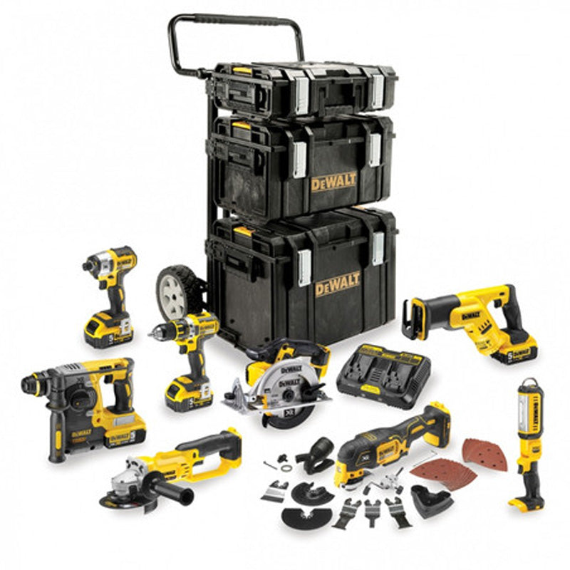 Kit 8 outils DEWALT DCK853P4-QW XR 18V 5Ah Li-Ion