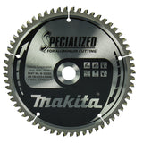 Lame de scie circulaire MAKITA B-33283, alliage T.C.T spécialisé, 190 x 20 mm, 60 dents, pour aluminium