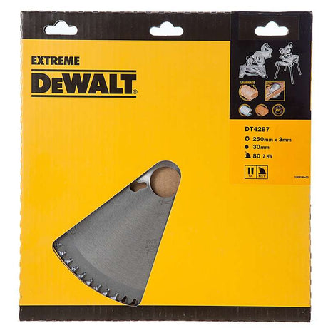 Lame pour scies stationnaires DEWALT DT4287 Ø 250mm x 30 mm 80 dents