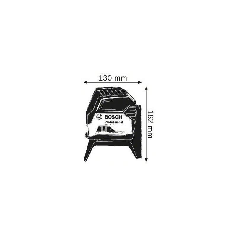 Laser Combiné BOSCH 0601066E00 GCL 2-15 Professional -  points et lignes