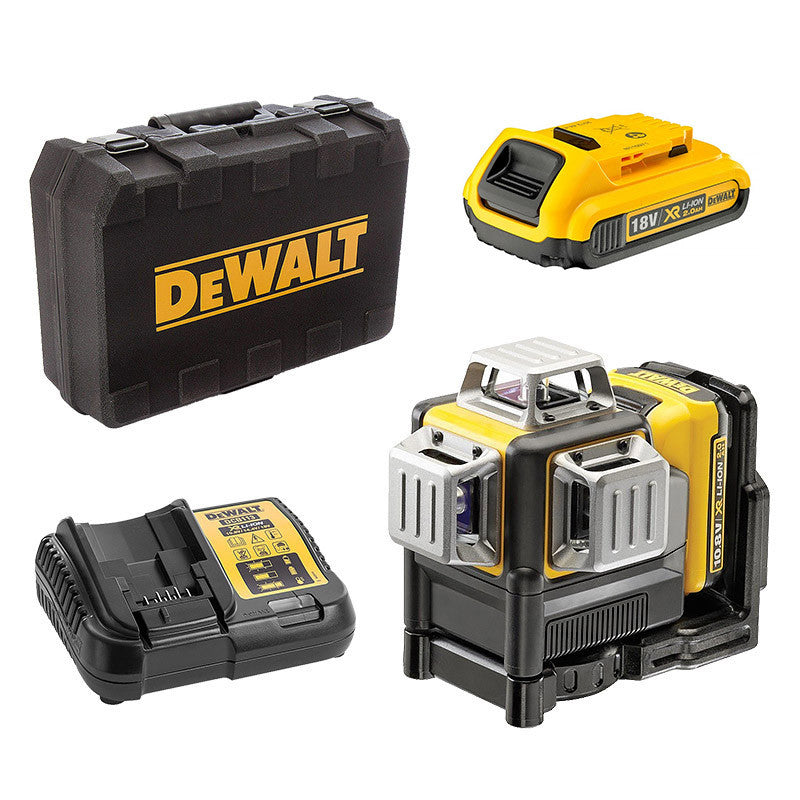 Laser lignes 3 croix 360° à faisceaux verts 12V DEWALT DCE089D1G