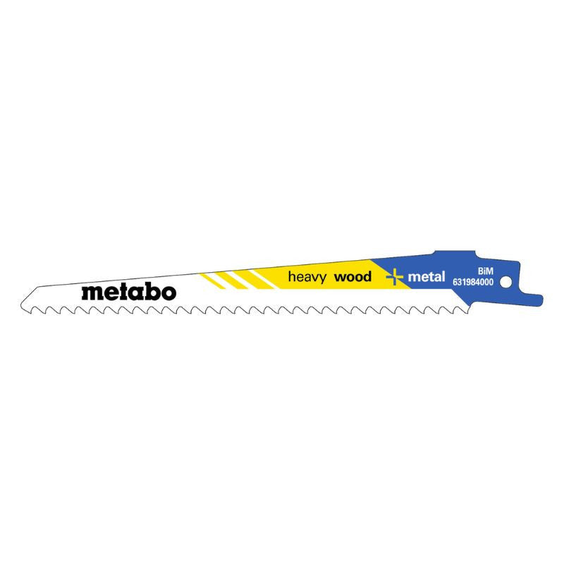 Lot de 100 lames de scie sabre METABO 628259000 - 150x1,25mm / 3,2-5,1 heavy wood + metal