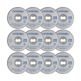 Lot de 12 Disques à tronçonner Ø 38mm DREMEL 2615S456JD EZ SpeedClic pour les métaux