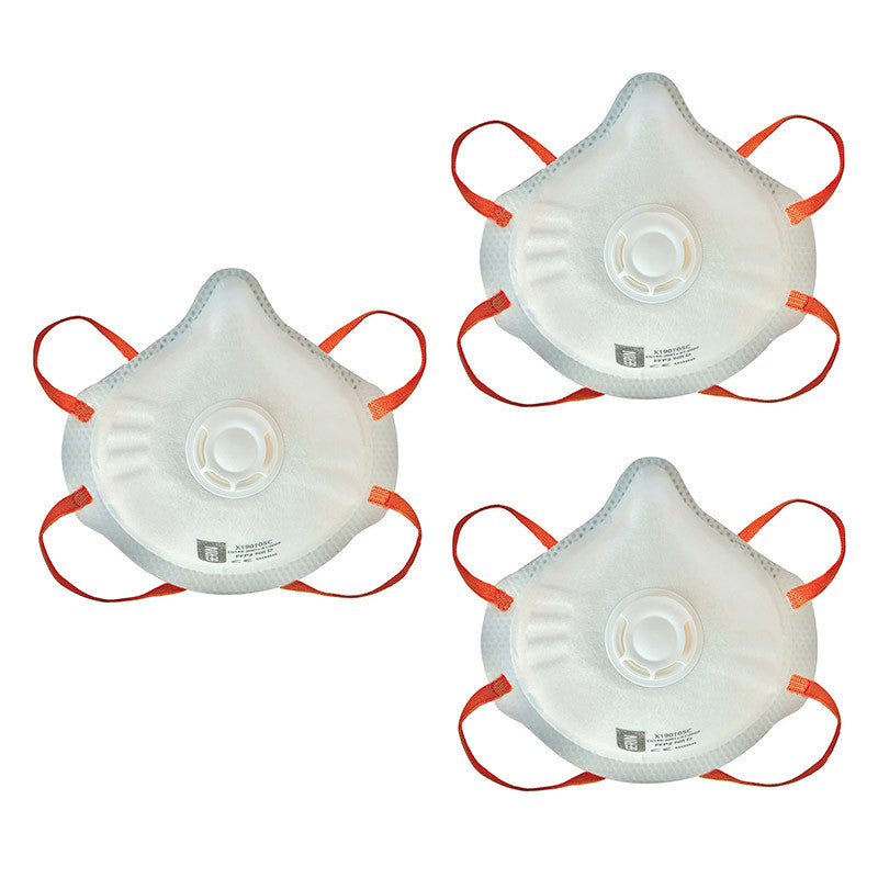 Lot de 3 masques antipoussières FFP2 GERIN X20500304C avec soupape