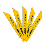 Lot de 5 lames de scie sabre BIM pour la coupe du bois avec métal DEWALT Métaux, fibre de verrre, cornieres
