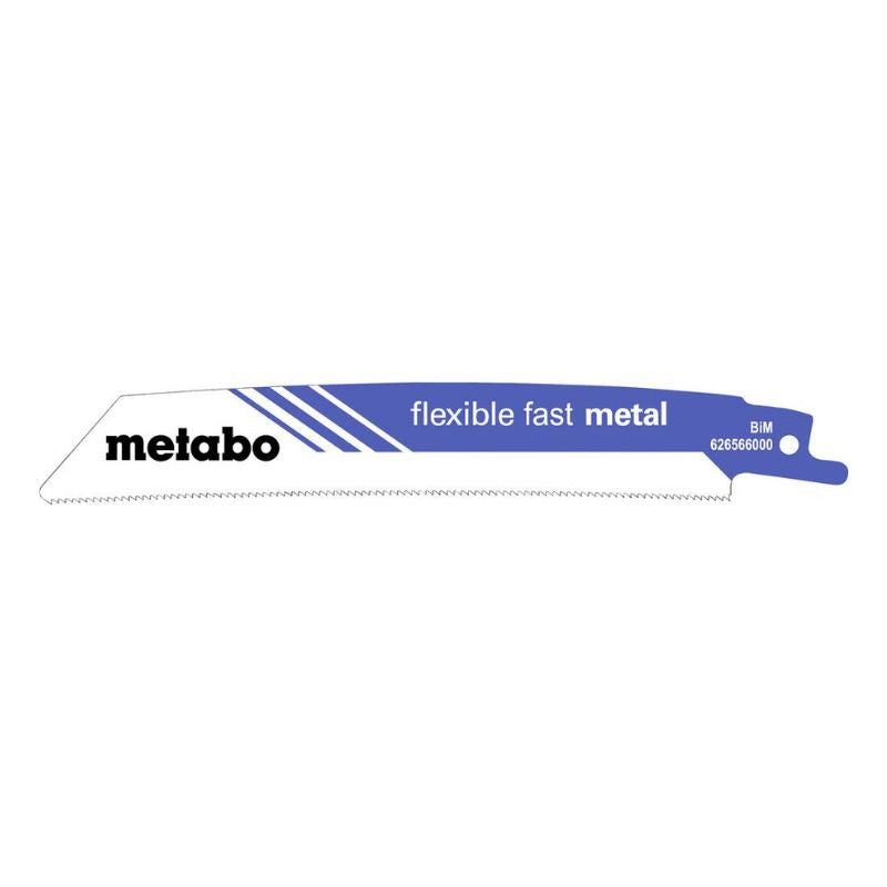 Lot de 5 lames de scie sabre METABO 626566000 - BiM - Flexible - 150x0,9mm