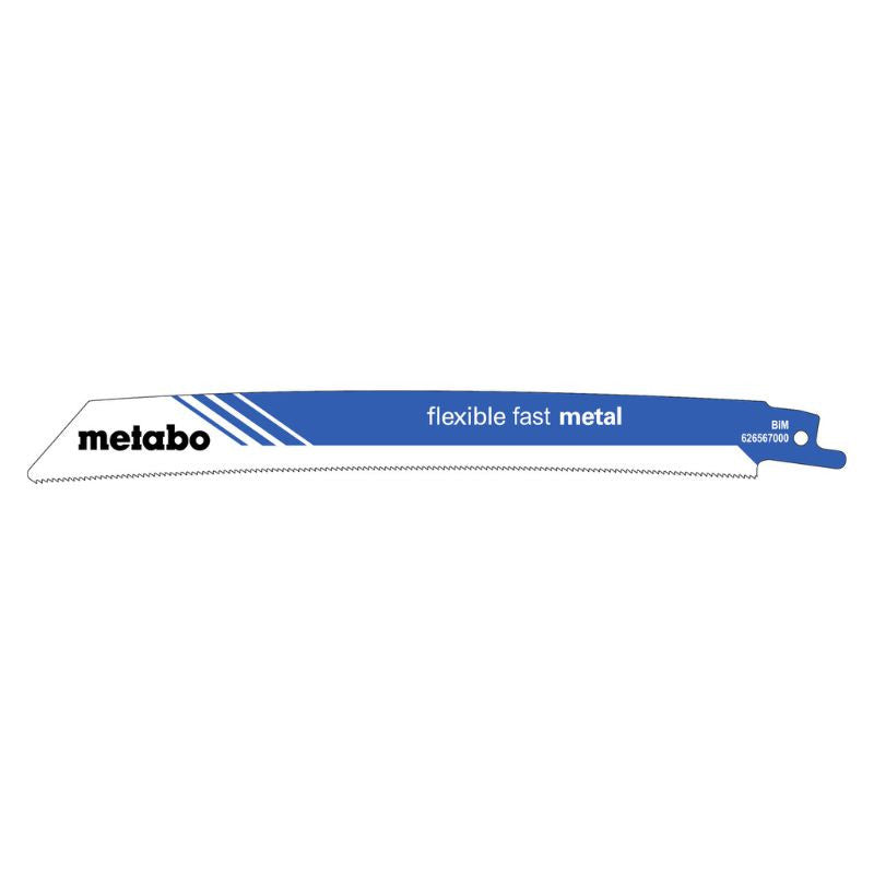 Lot de 5 lames de scie sabre METABO 626567000 - BiM - Flexible - 225x0,9mm