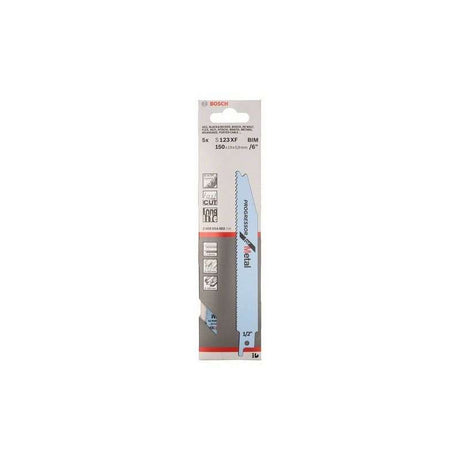 Lot de 5 lames de scie sabre S 123 XF BOSCH 2608654402 pour métal