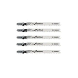 Lot de 5 lames de scie sauteuse T 101 BF BOSCH 2608634234 pour bois dur
